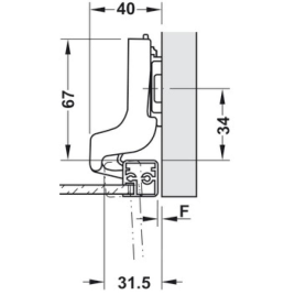 Bản Lề Âm Metalla Sm 110° Hafele 311.68.512
