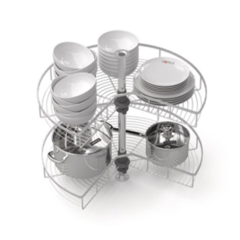 Phụ Kiện Góc Tủ Bếp 3/4 Giỏ Xoay 270° - Mezzo



 Hafele 548.37.011