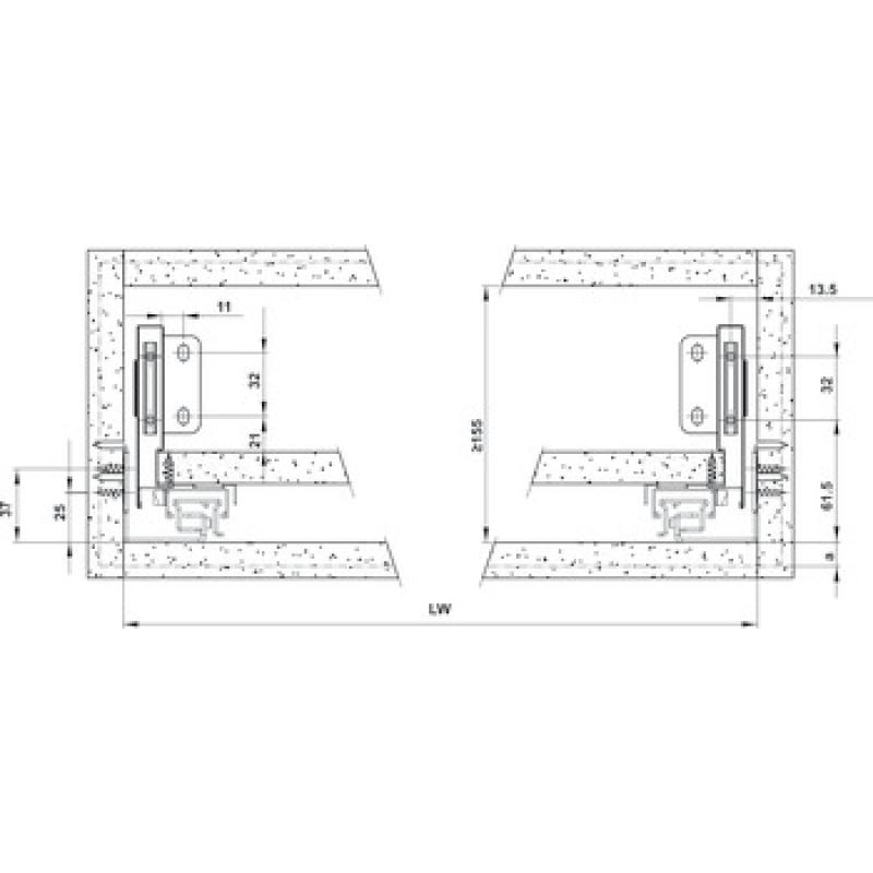 Ray Hộp Alto-s Hafele 552.35.745