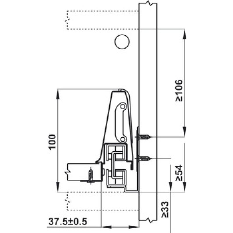 Bộ Ngăn Kéo Alto Hafele 552.77.085
