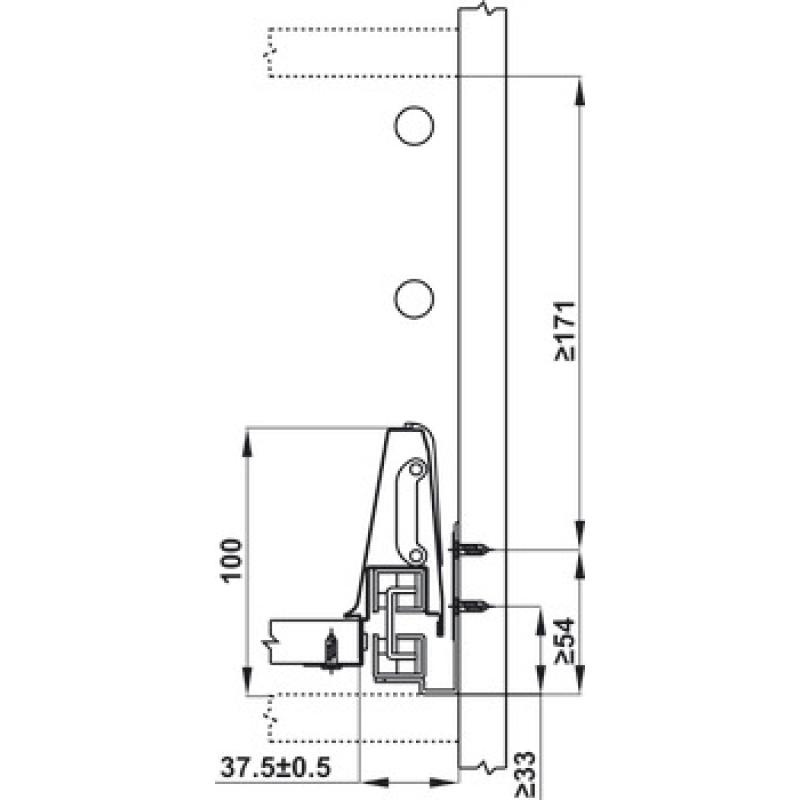 Bộ Ngăn Kéo Alto Hafele 552.79.085